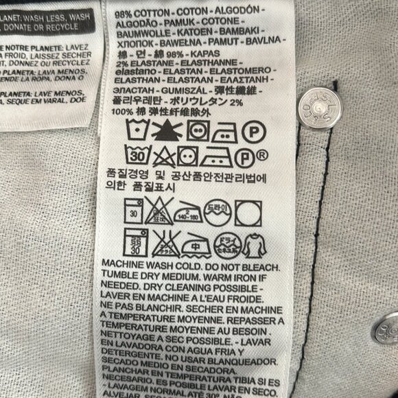 Levi's 510 Skinny Fit Men's Jeans in Black (32x29) - Picture 6 of 6